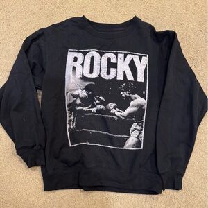 Black Rocky Graphic Sweatshirt